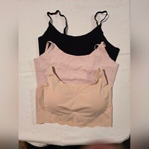 Seamless Layering Bralette Tops - Black, Light Pink, Nude